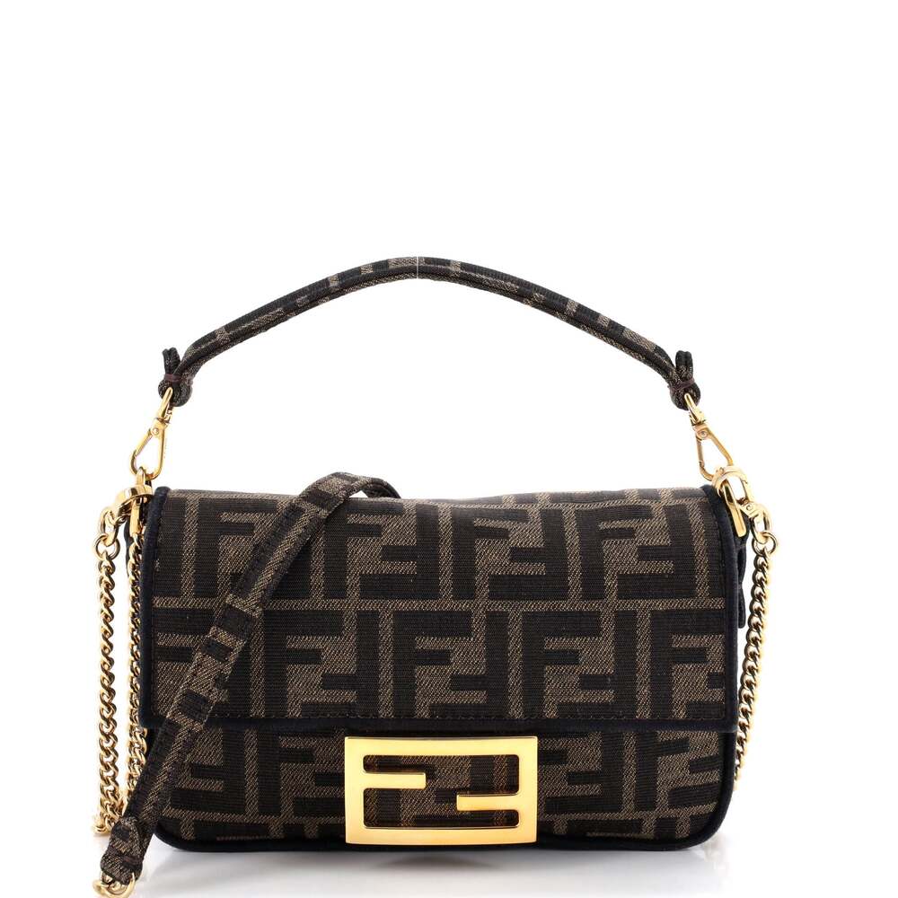 Fendi Baguette Nm Bag Zucca Canvas Mini #254406F23B